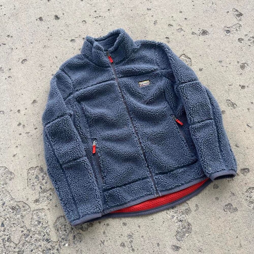 L.L.Bean Old Money Y2K Sherpa Full Zip Sweater